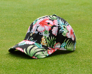 Two Inches Short Hawaiian Floral Print Hat