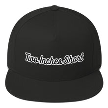 Load image into Gallery viewer, Two Inches Short Flat Bill Snapback Black