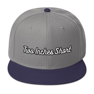 Two Inches Short Wool Blend Snapback Grey/Navy