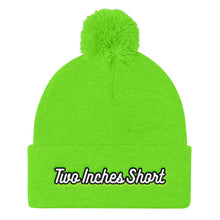 Load image into Gallery viewer, Two Inches Short Pom Pom Winter Hat Neon Green