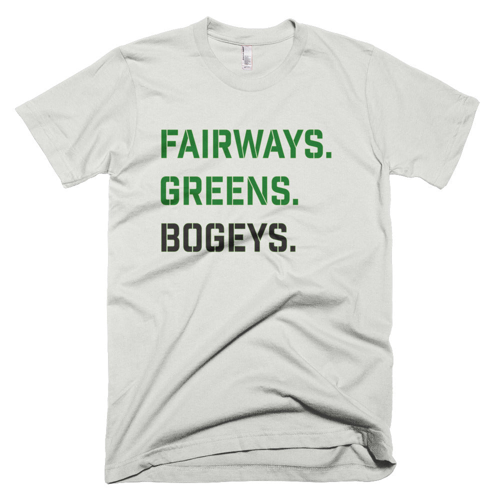 Fairways Greens Bogeys T-Shirt Silver