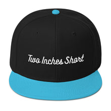 Load image into Gallery viewer, Two Inches Short Wool Blend Snapback Aqua Blue/Black