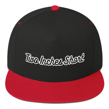 Load image into Gallery viewer, Two Inches Short Flat Bill Snapback Black/Red