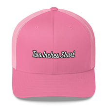 Load image into Gallery viewer, Two Inches Short Retro White Trucker Hat Pink