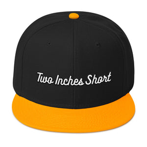 Two Inches Short Wool Blend Snapback Gold/Black