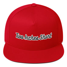 Load image into Gallery viewer, Two Inches Short Flat Bill Snapback Red