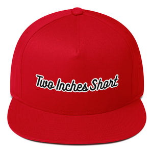 Two Inches Short Flat Bill Snapback Red