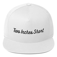 Load image into Gallery viewer, Two Inches Short Flat Bill Snapback White