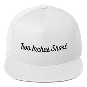 Two Inches Short Flat Bill Snapback White