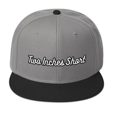 Load image into Gallery viewer, Two Inches Short Wool Blend Snapback Black/Grey