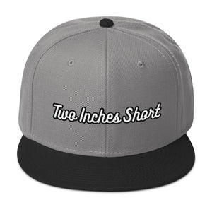 Two Inches Short Wool Blend Snapback Black/Grey