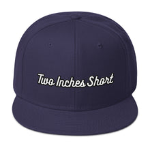 Load image into Gallery viewer, Two Inches Short Wool Blend Snapback Navy