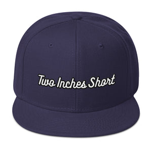 Two Inches Short Wool Blend Snapback Navy
