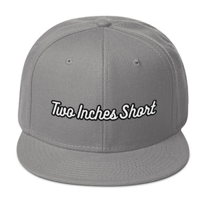 Two Inches Short Wool Blend Snapback Grey
