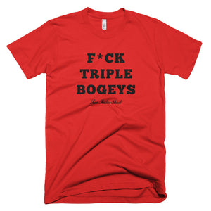 F*CK TRIPLE BOGEYS T-Shirt Red