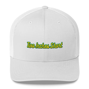 Two Inches Short Retro Trucker Hat White