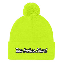 Load image into Gallery viewer, Two Inches Short Pom Pom Winter Hat Neon Yellow