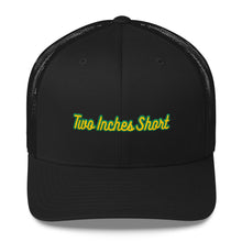 Load image into Gallery viewer, Two Inches Short Retro Trucker Hat Black