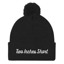 Load image into Gallery viewer, Two Inches Short Pom Pom Winter Hat Black