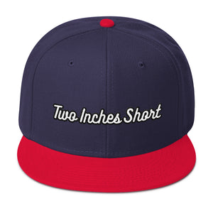 Two Inches Short Wool Blend Snapback Red/Navy
