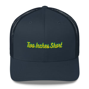 Two Inches Short Retro Trucker Hat Navy