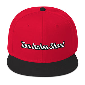 Two Inches Short Wool Blend Snapback Red/Black