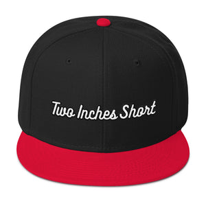 Two Inches Short Wool Blend Snapback Black/Red