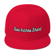Load image into Gallery viewer, Two Inches Short Wool Blend Snapback Red