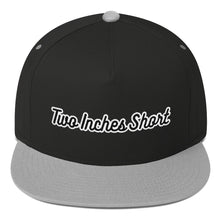 Load image into Gallery viewer, Two Inches Short Flat Bill Snapback Black/Grey