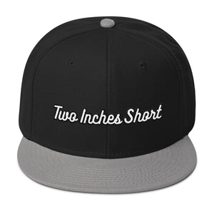 Two Inches Short Wool Blend Snapback Grey/Black