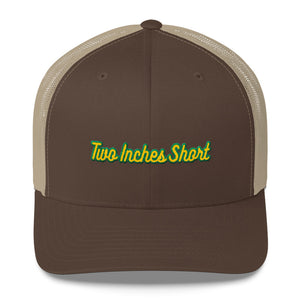 Two Inches Short Retro Trucker Hat Brown/Khaki