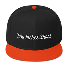 Load image into Gallery viewer, Two Inches Short Wool Blend Snapback Black/Orange